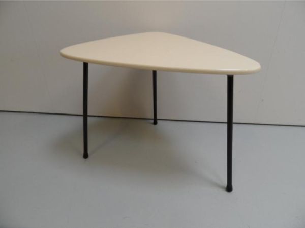 Vintage bijzettafel wit