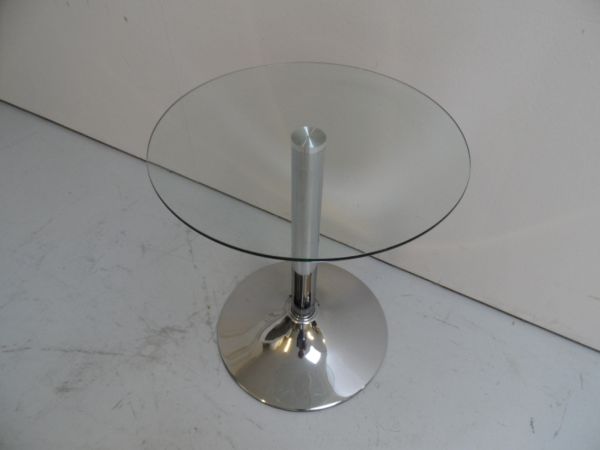 Vintage chrome bijzet tafel