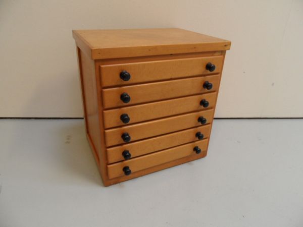 Vintage small filing cabinet