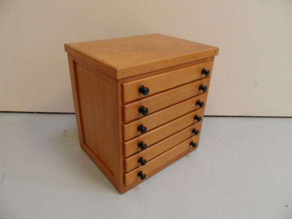Vintage small filing cabinet