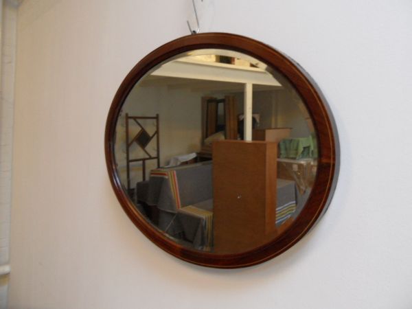 Ovale mahonie spiegel