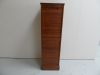 Oak filing cabinet with roller shutter