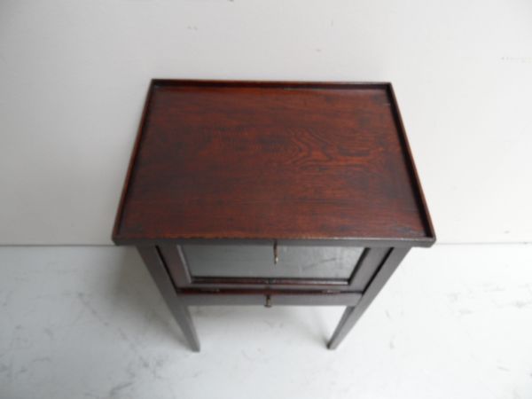 Oak display cabinet