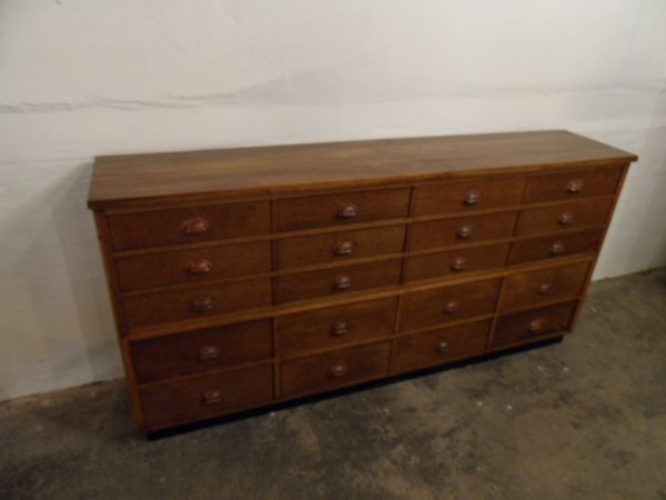 Vintage oak filing cabinet