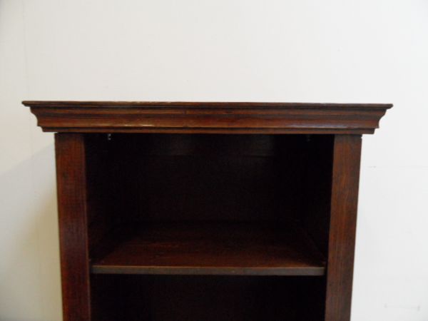 oak  open bookcase