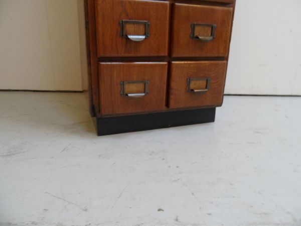 Oak filing cabinet