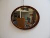 mahogany oval mirror