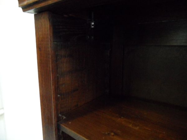 oak  open bookcase