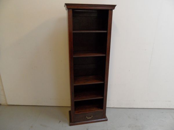 oak  open bookcase