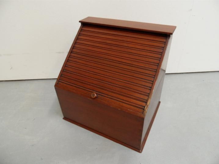 Mahogany roller shutter cabinet
