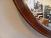 mahogany oval mirror