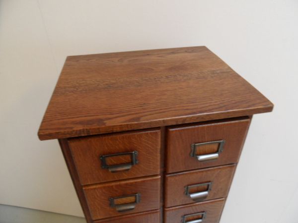 Oak filing cabinet