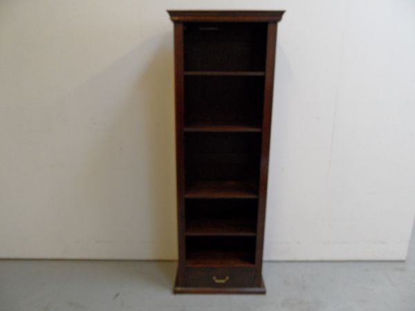oak  open bookcase
