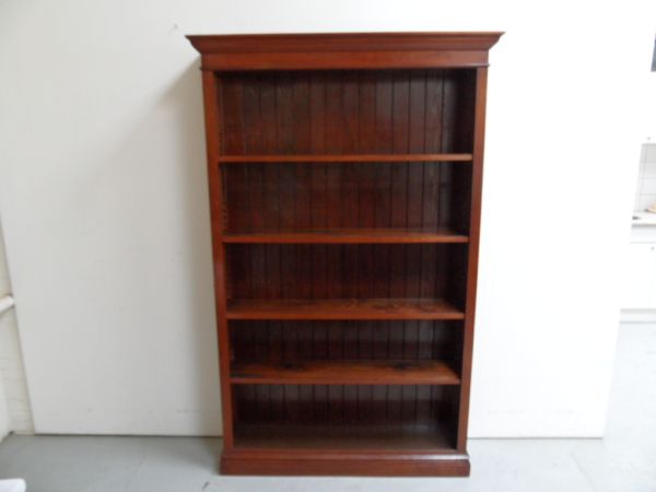 Open boekenkast notenhout