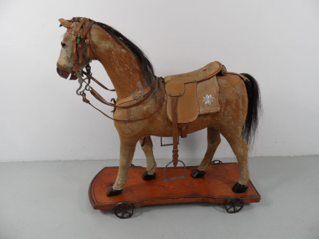 Vintage speelgoed paard