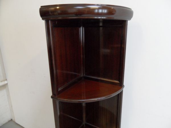 Mahogany corner cabinet