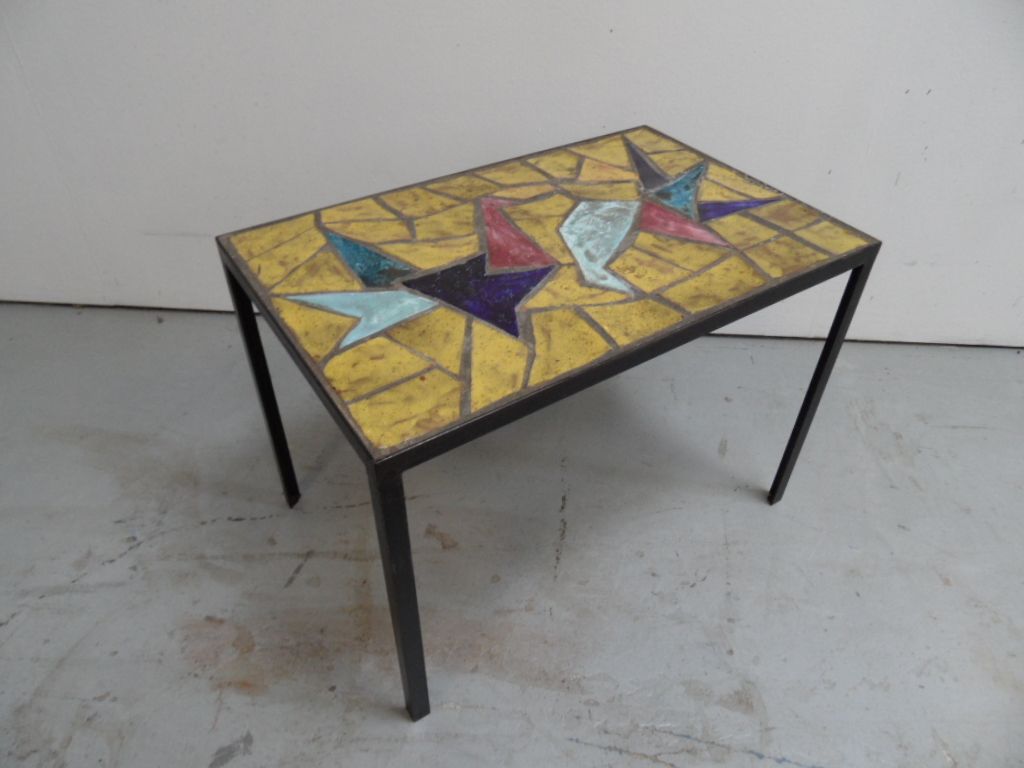 Vintage tegel tafel 1960's