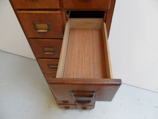 Oak filing cabinet