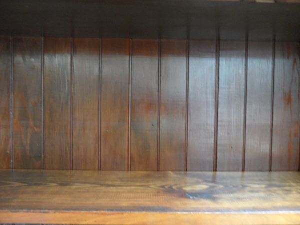 Open boekenkast notenhout