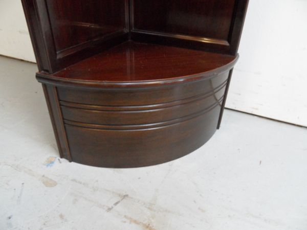 Mahogany corner cabinet