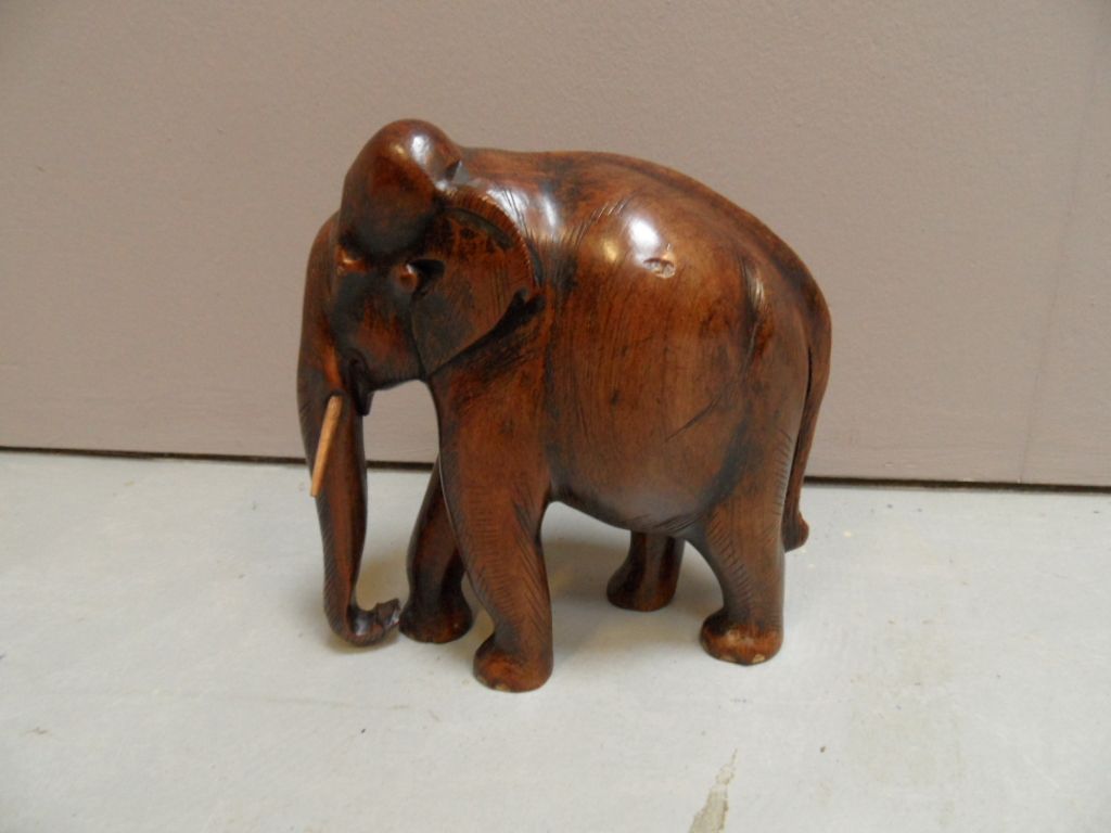 Vintage houten olifant