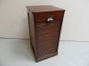 Oak filing cabinet with roller shutter