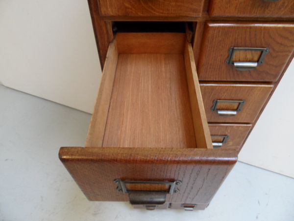 Oak filing cabinet