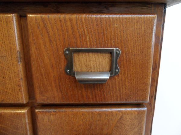 Oak filing cabinet