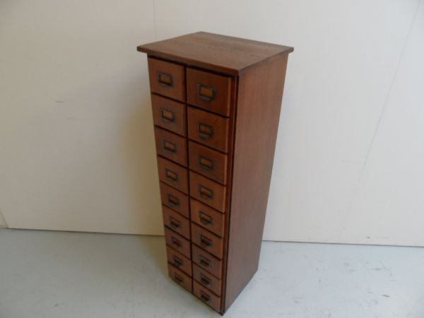 Oak filing cabinet