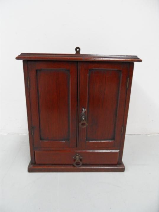 Mahogany jewelry cabinet