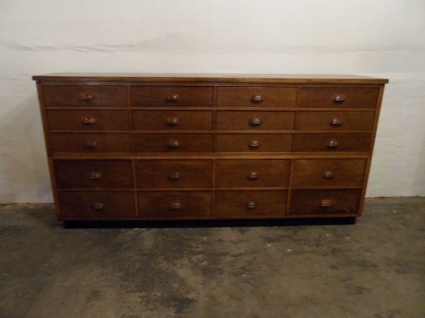 Vintage oak filing cabinet