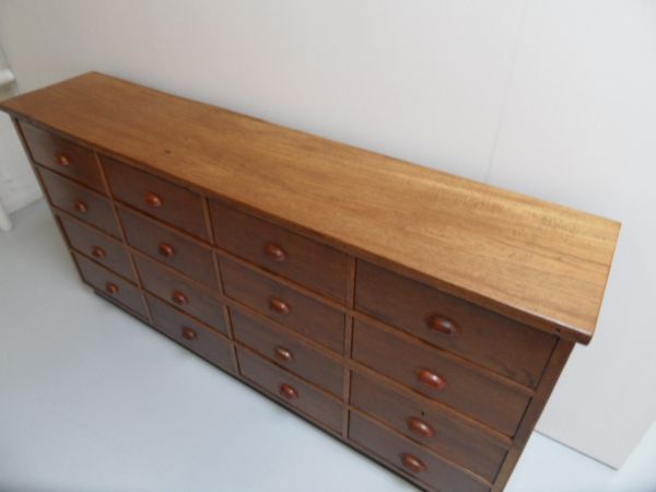 Oak shop display cabinet