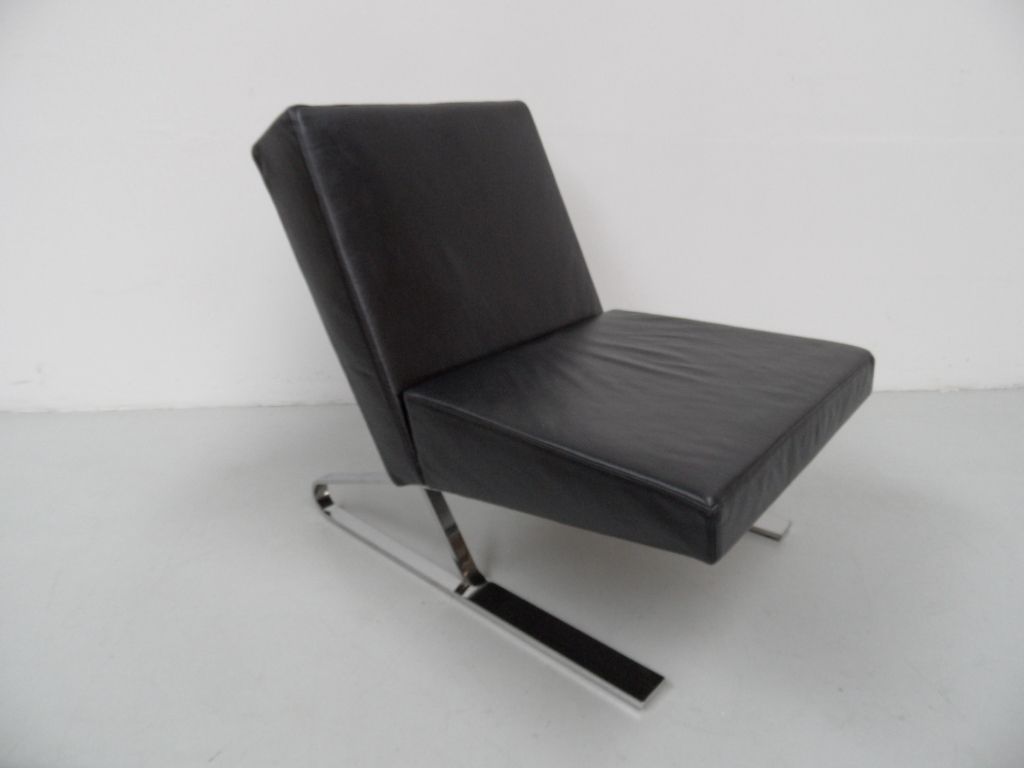 Vintage lederen  design fauteuil