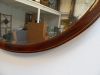 mahogany oval mirror
